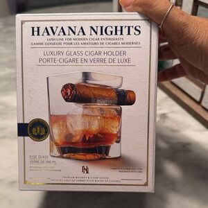 Havana Nights Luxury Glass Cigar Holder